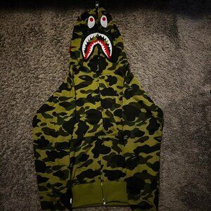 Dark green bape hoodie